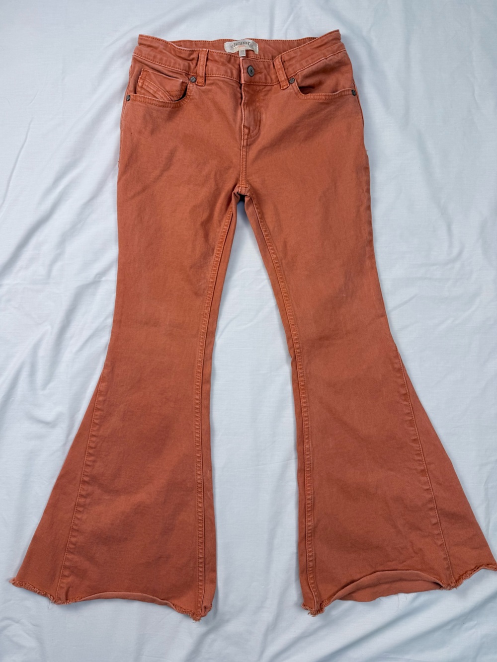 Shyanne Girls Rust Flare Jeans